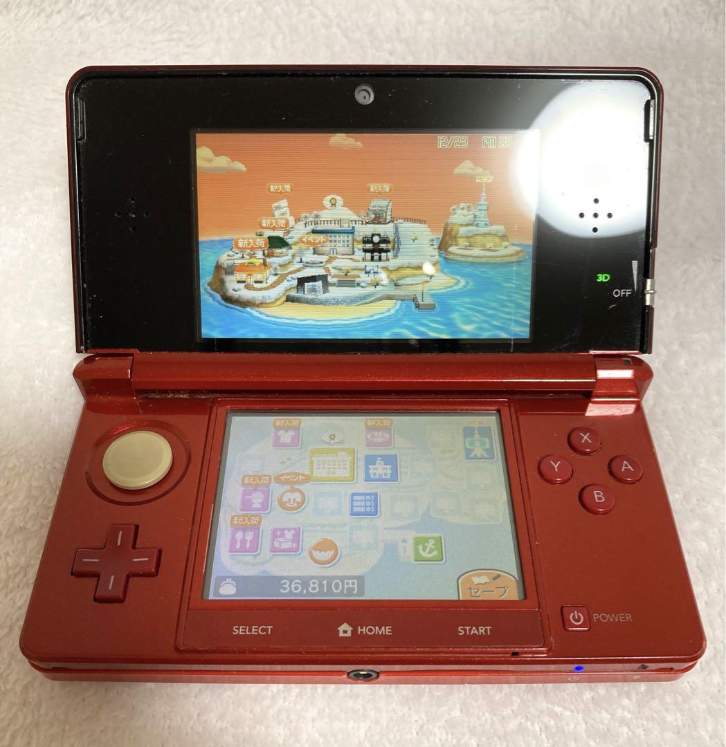 3DS 本体 レッド 充電器 トモコレ セット トモダチコレクション