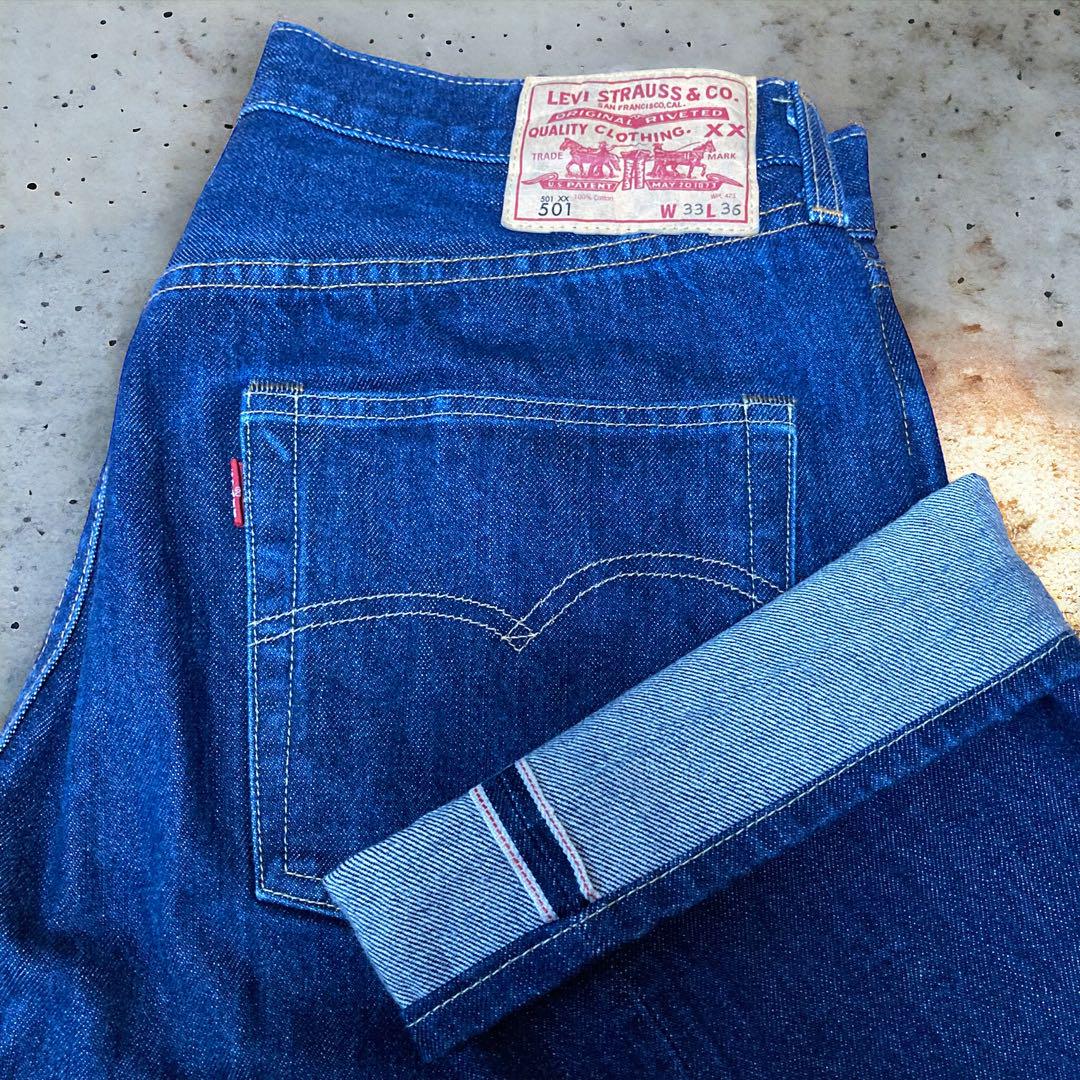 Levi's501XX W33 セルヴィッジ USA製 濃紺 赤耳 復刻