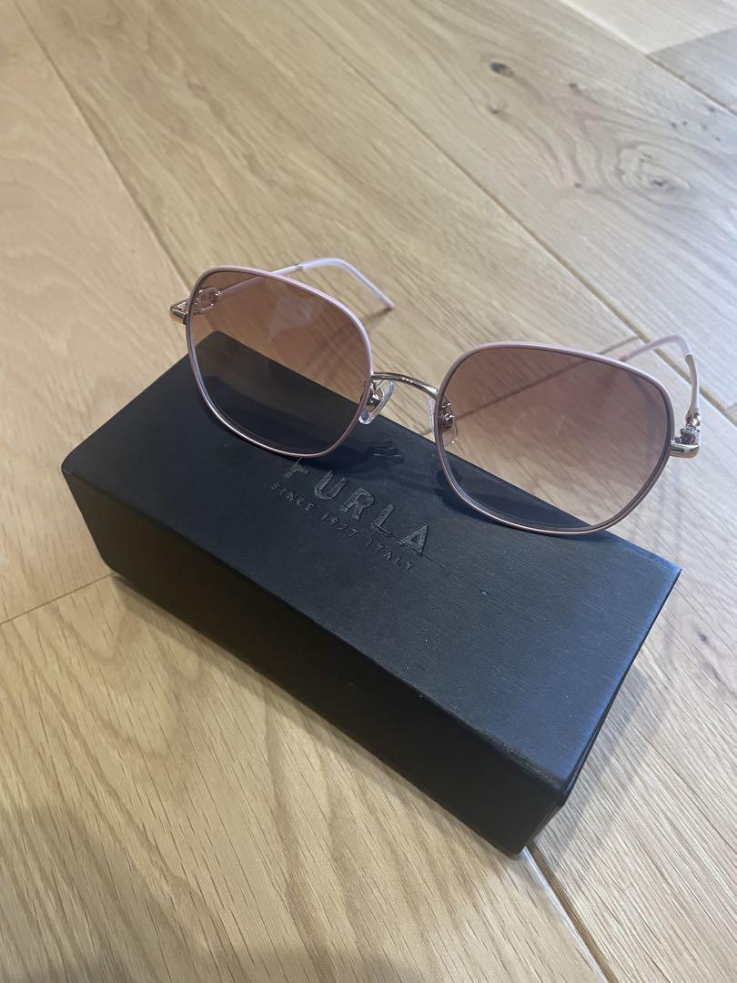 【保証書付】 - ブランドファッション FURLA サングラス ピンクフレーム 小物