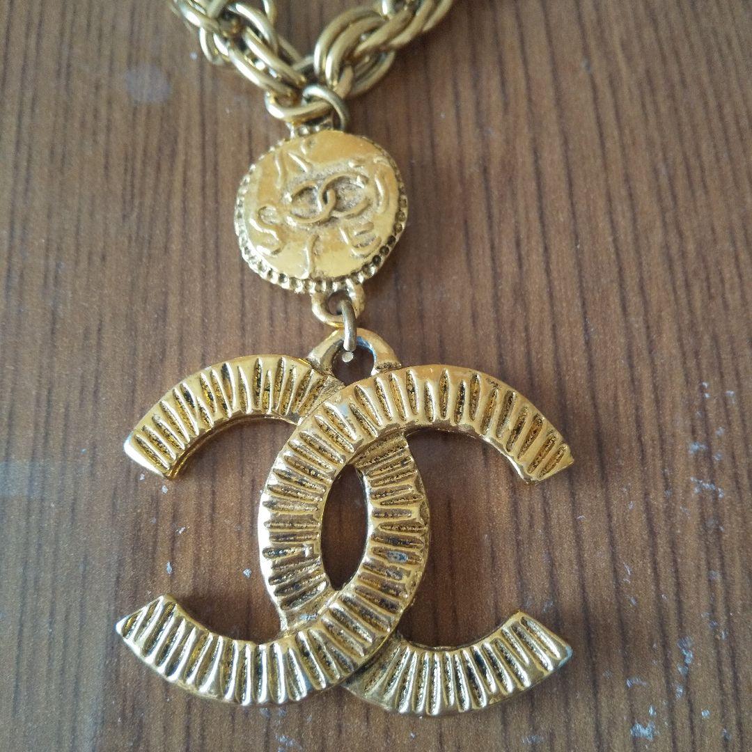 公式の店舗 CHANEL ゴールドチェーンネックレス CCロゴ アクセサリー