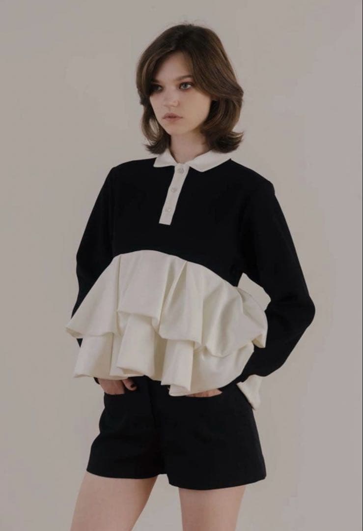 THE TOE Hydra Peplum Tops フリル トップスM