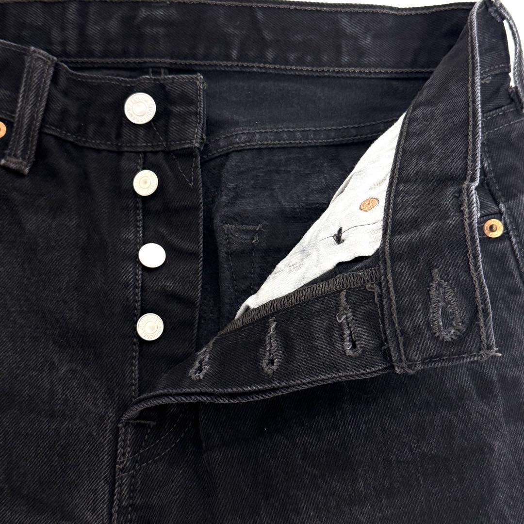LEVI'S 501 BLACK DENIM 後染め W30 L32