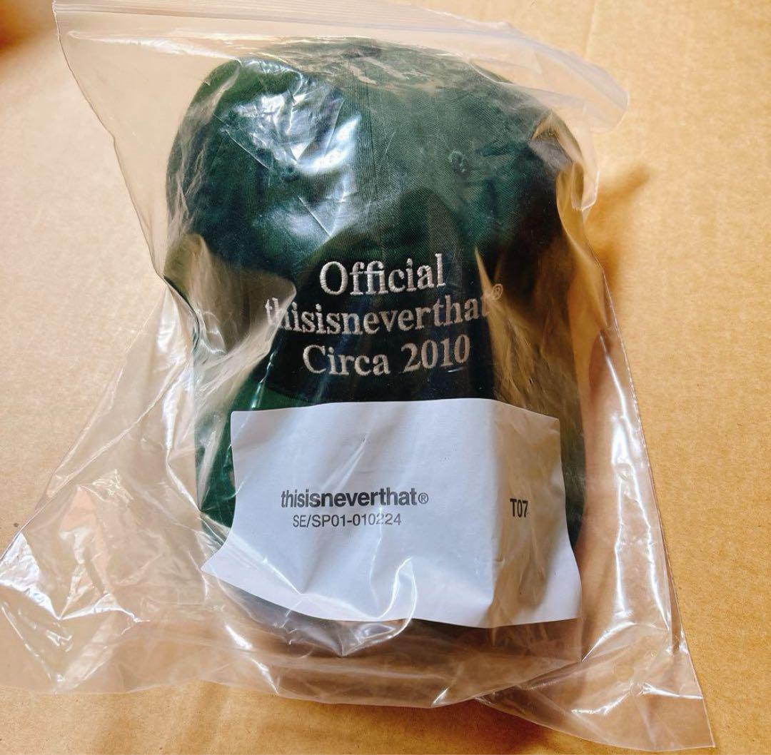 【新品未使用】thisisneverthat キャップ ネバザ 緑　グリーン