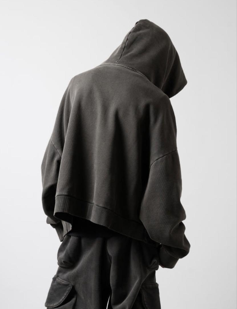 HOOD HOODIE / WASHED BLACK S