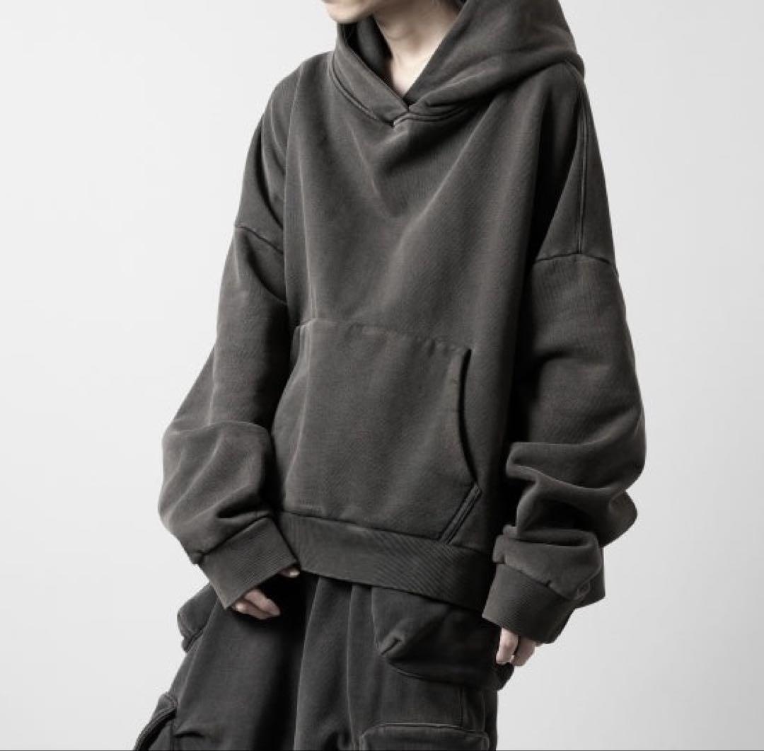 HOOD HOODIE / WASHED BLACK S