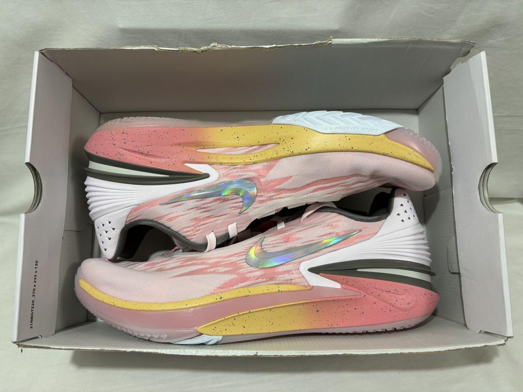 シューズ(男性用) nike air zoom g.t. cut 2 pearl pink US15