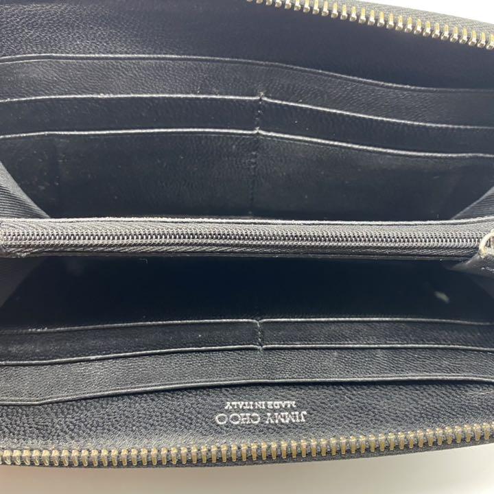 20%OFF 美品 JIMMY CHOO ジミーチュウ 長財布 スタッズ ラウンドファスナー VMF8z-m71001201561 安いお買い得