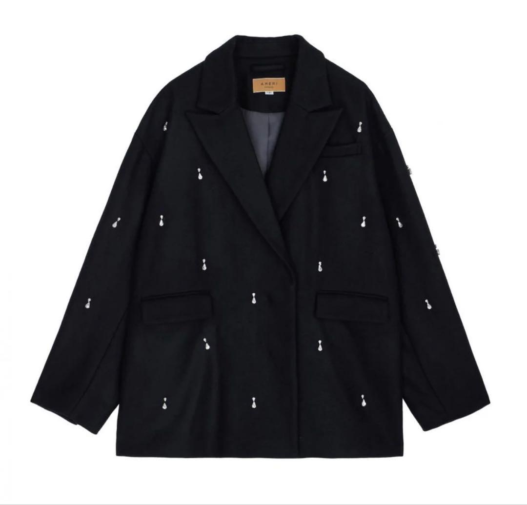 ちいさん AMERI UND ELSA BIJOU WOOLJACKET黒