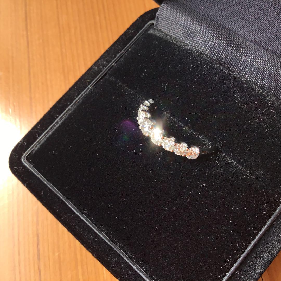 【美品】1.00ct 一文字 Pt900 ダイヤモンドリング 【美品】1.00ct 一文字 Pt900 ダイヤモンドリング