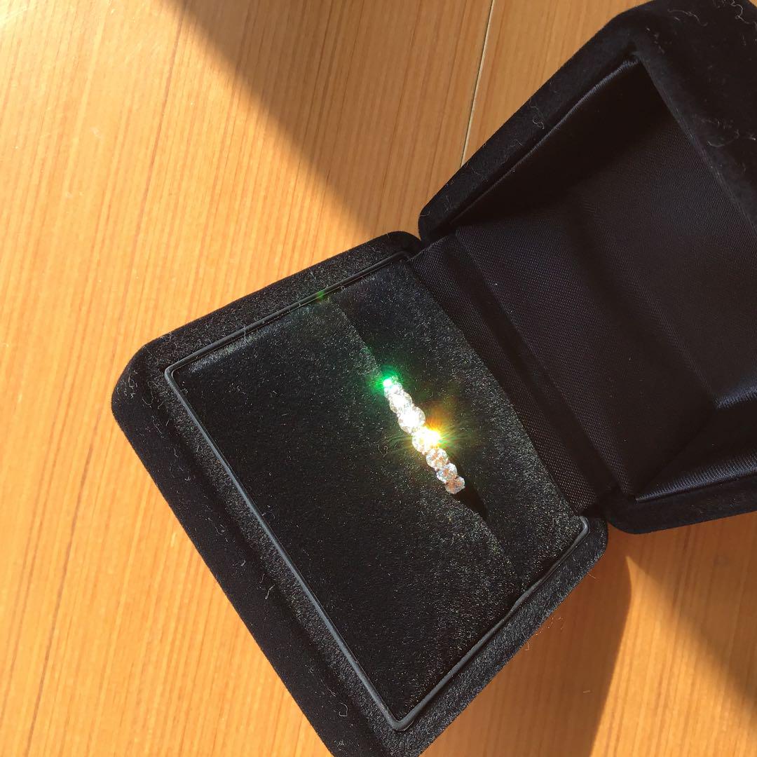 【美品】1.00ct 一文字 Pt900 ダイヤモンドリング 【美品】1.00ct 一文字 Pt900 ダイヤモンドリング