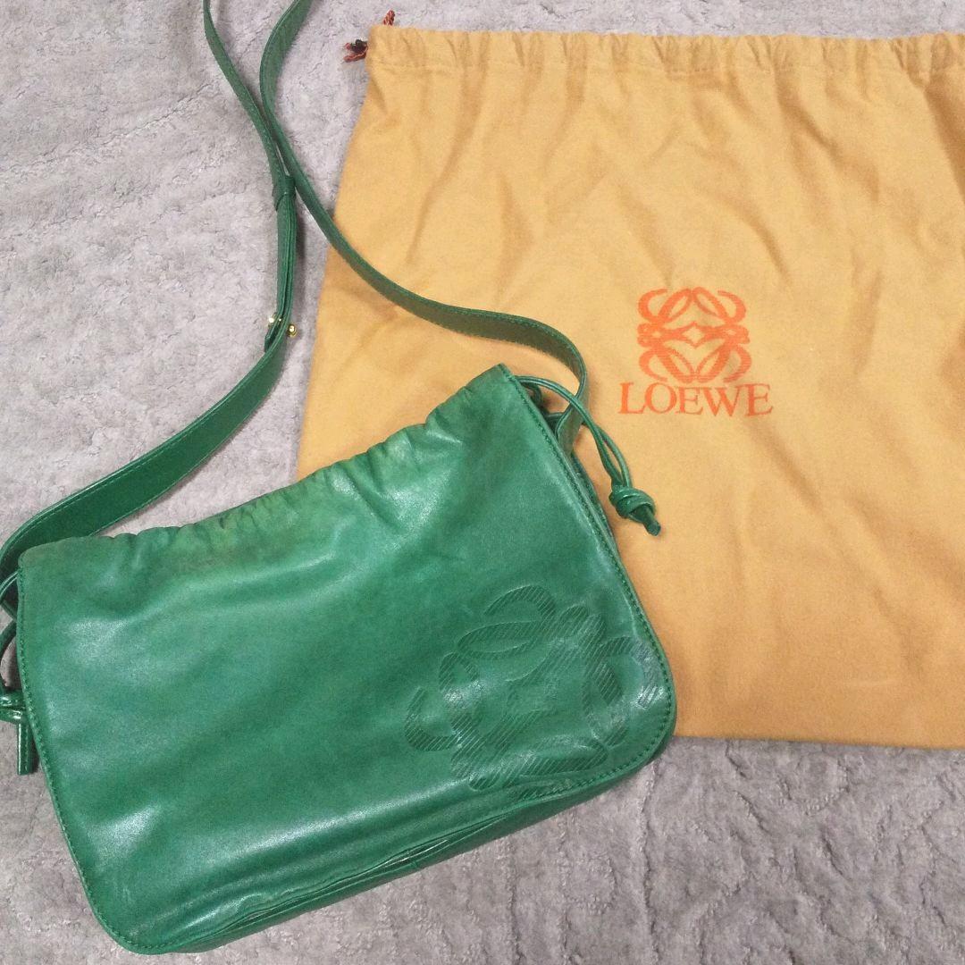 お値下げ!LOEWEロエベ☆アナグラム ナッパレザー ショルダーバッグ