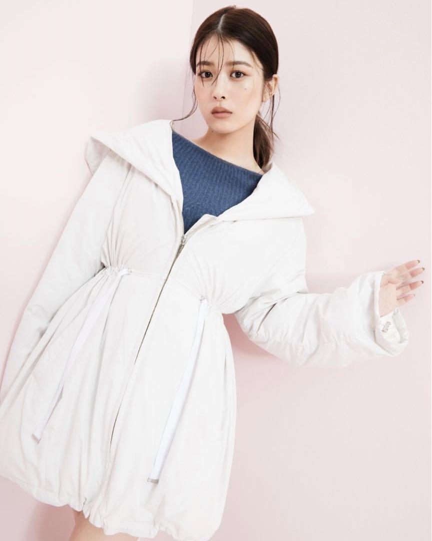新品タグ付き✨️ SNIDEL 西川レディモッズダウンコート アイボリー