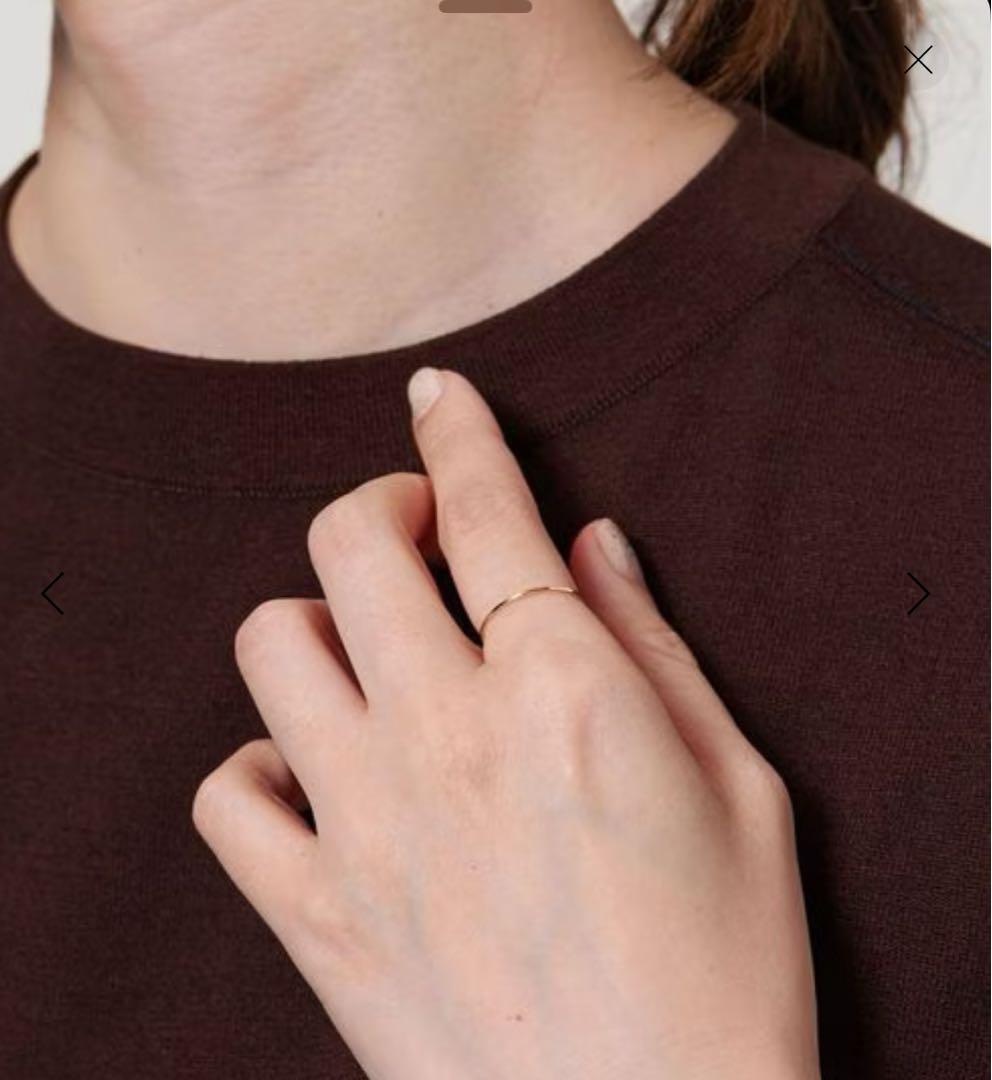 【試着のみ】ユナイテッドアローズ＜les bonbon＞NARROWリング 9号