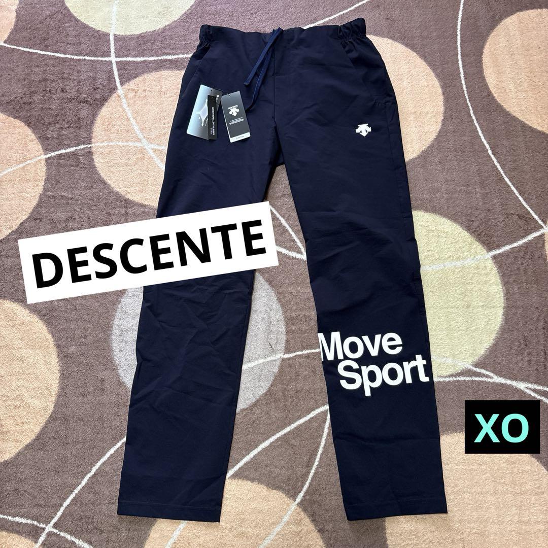DESCENTE move sport ネイビー パンツ ロゴ入り ムーブスポーツ MOVESPORT トレーニングパンツ -デサントストア