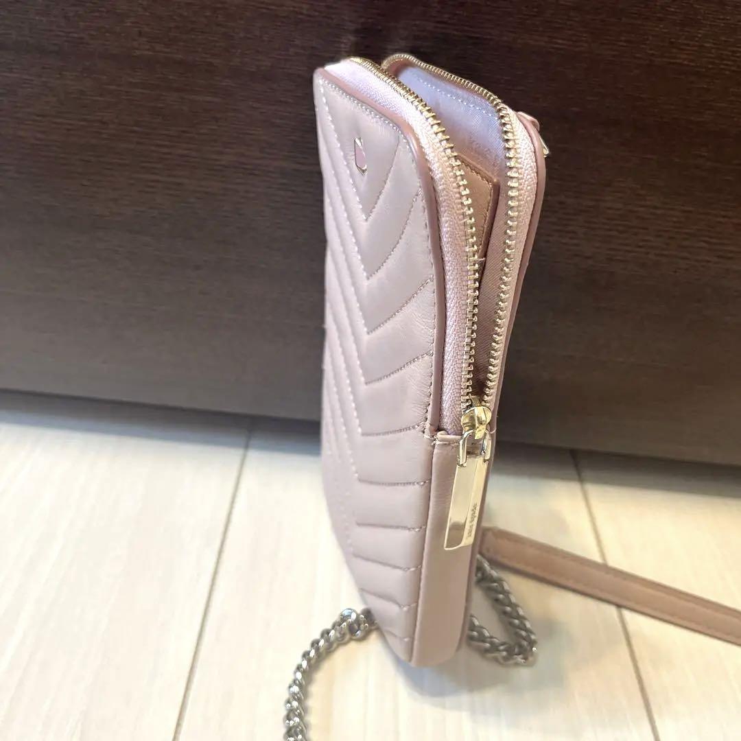 【超美品】Kate Spade スマホショルダーバッグ ピンク