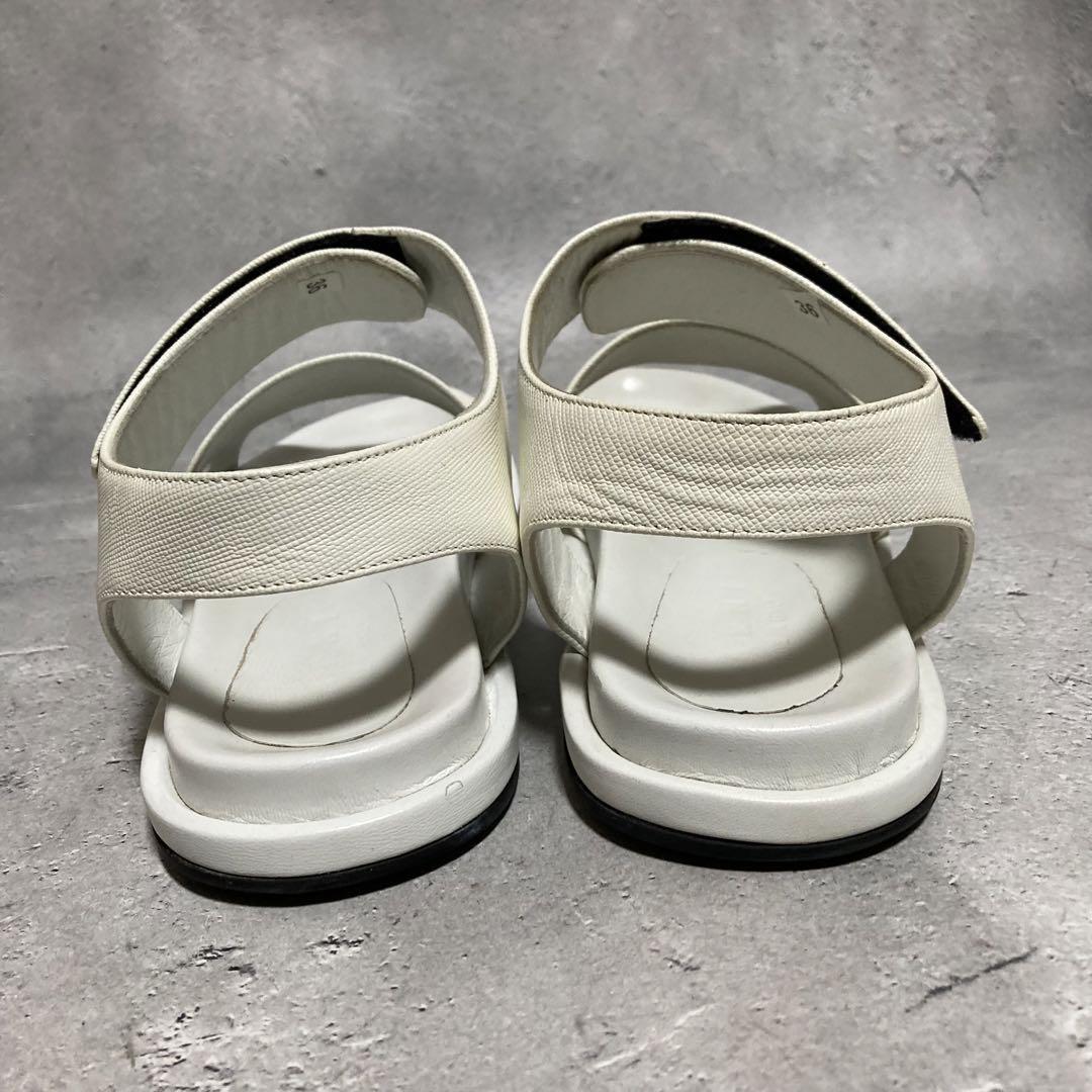 マルニ MARNI (36) ストラップサンダル レザー ベルクロ - メルカリ