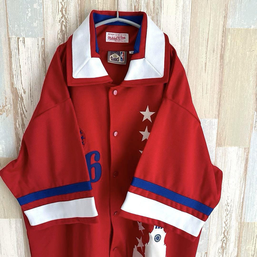 専用美品MITCHELL & NESSゲームシャツ76ers シクサーズ54B系 専用美品MITCHELL & NESSゲームシャツ76ers シクサーズ54B系