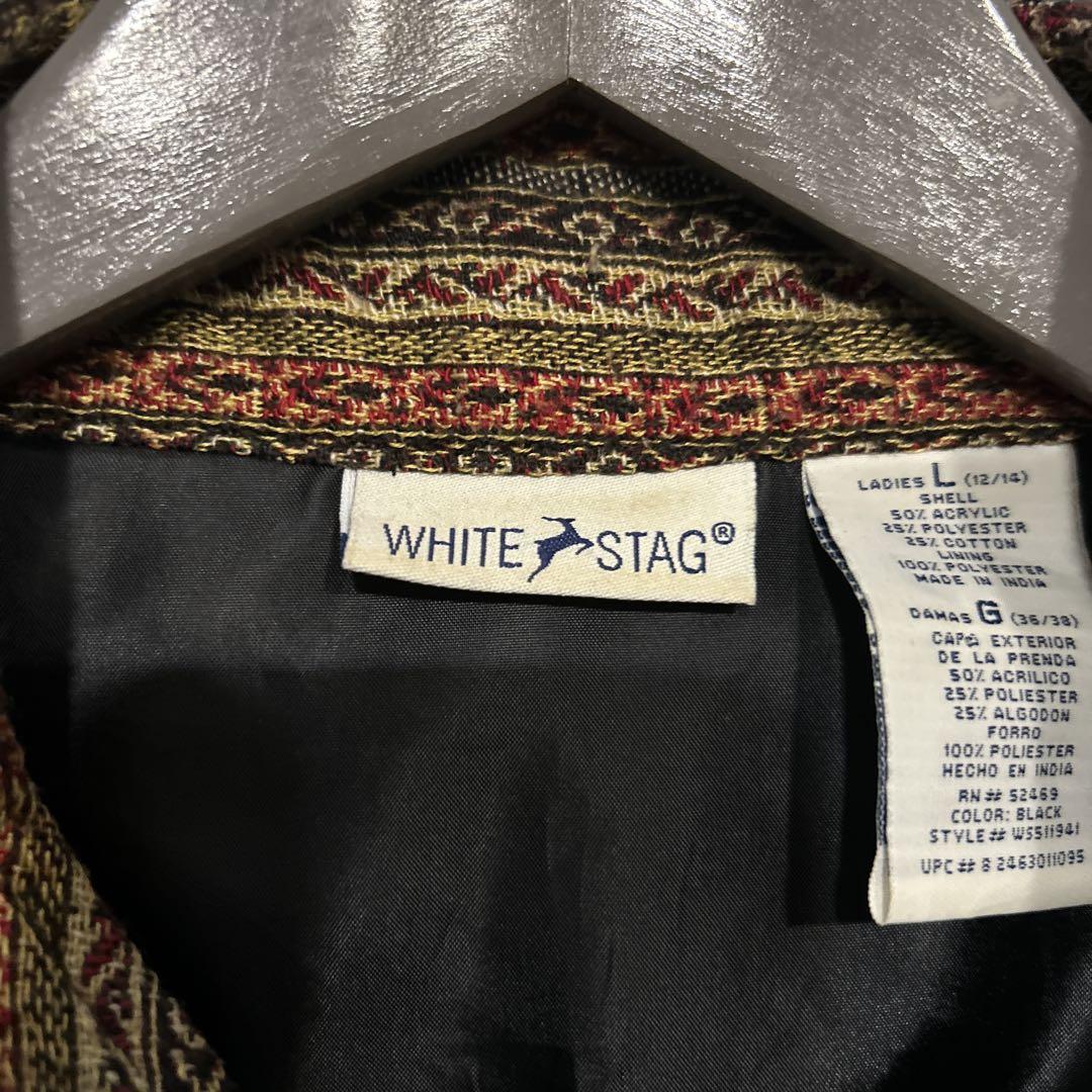 希少 WHITE STAG チャイナシャツ Lサイズ 古着 - メルカリ