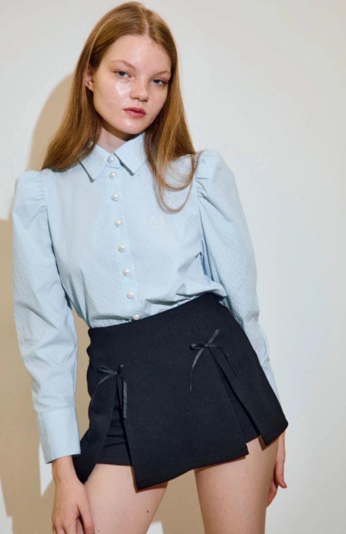 epine ribbon slit skirt pants - メルカリ