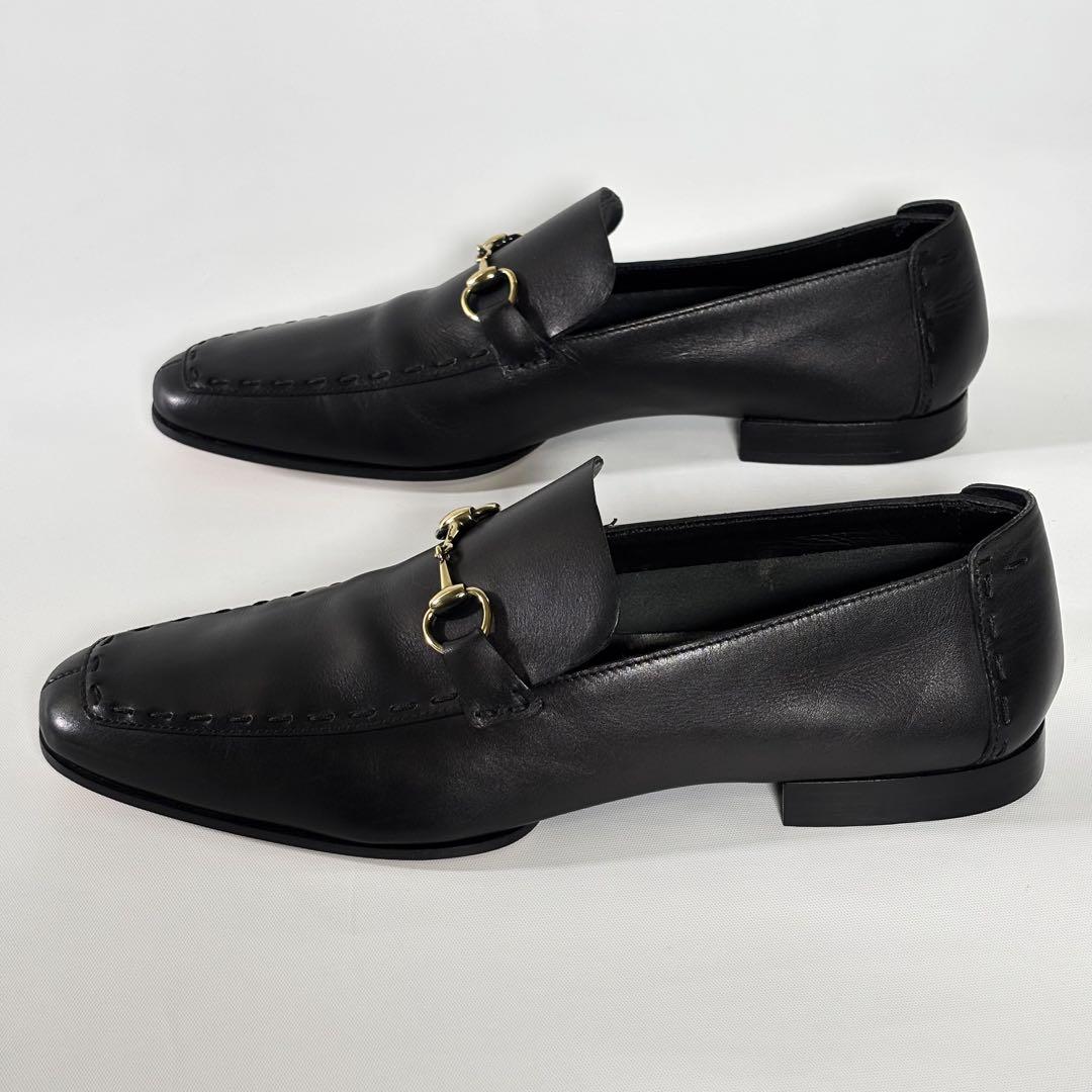 超美品✨ GUCCI グッチ 37.5 ビットローファー レザー 黒 J1659