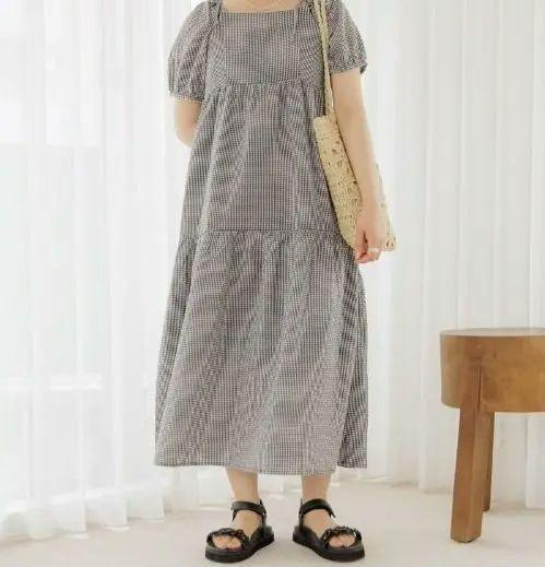 flower　2wayティアードワンピース　Black