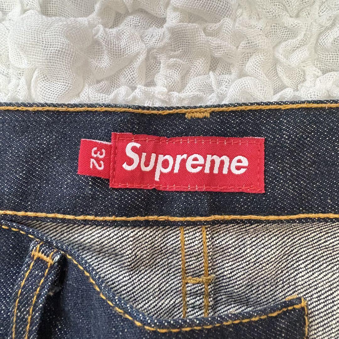 【極学生】濃紺美品 Supreme RIGID SLIM JEAN 32
