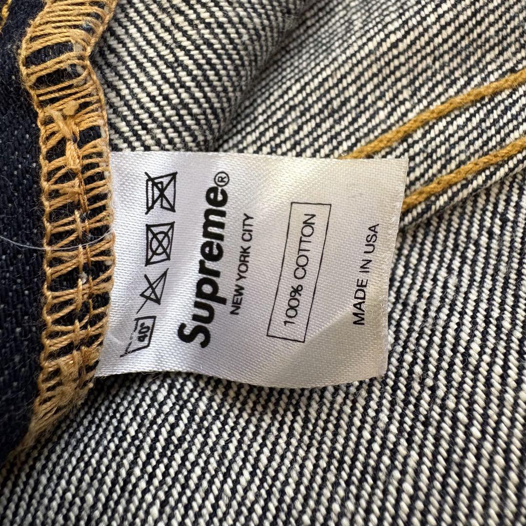 【極学生】濃紺美品 Supreme RIGID SLIM JEAN 32