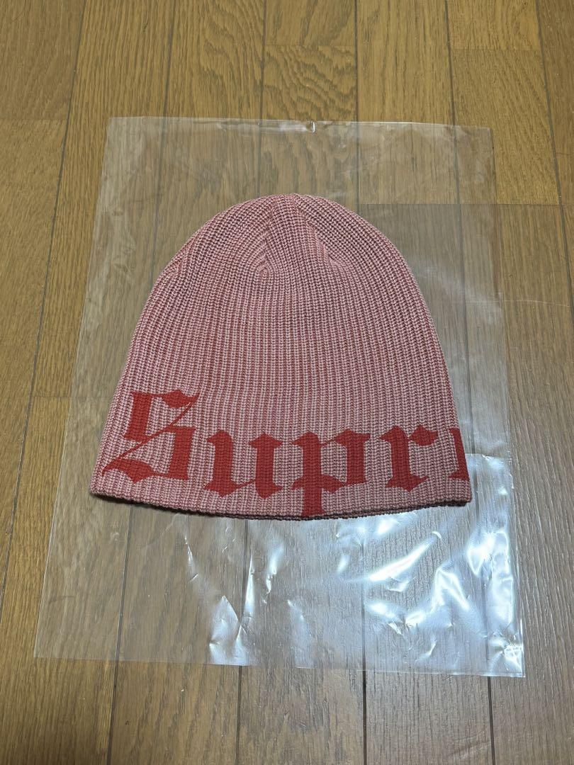 Supreme Old English Printed Beanie 赤