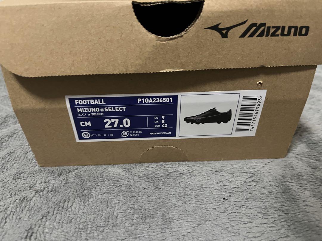新品 サッカースパイク ミズノアルファSELECT 27cm