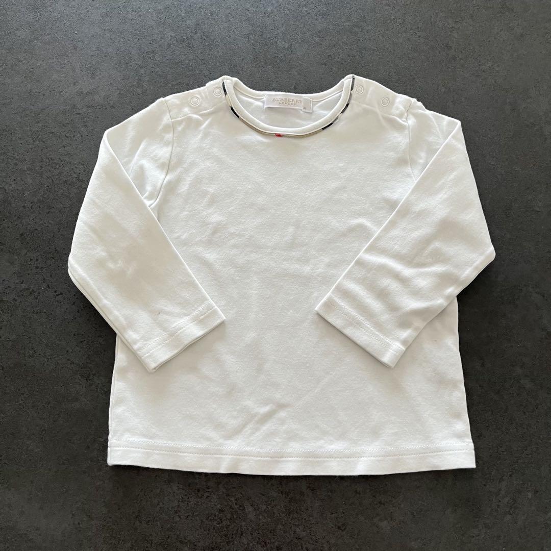 BURBERRY ホワイト 長袖Tシャツ 90cm