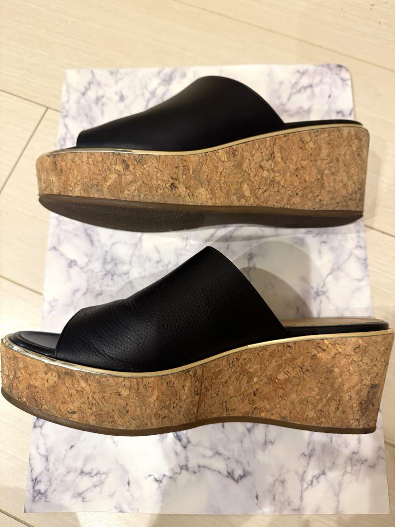 DIANA ダイアナ　レザーウェッジソールサンダル　コルク　厚底 DIANA ダイアナ レザーウェッジソールサンダル コルク 厚底