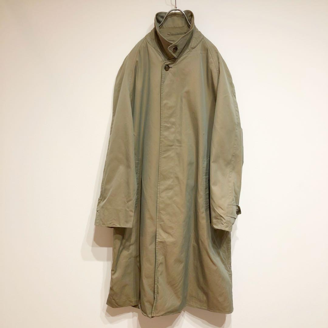 【BURBERRY PRORSUM】80s ステンカラーコート カーキ