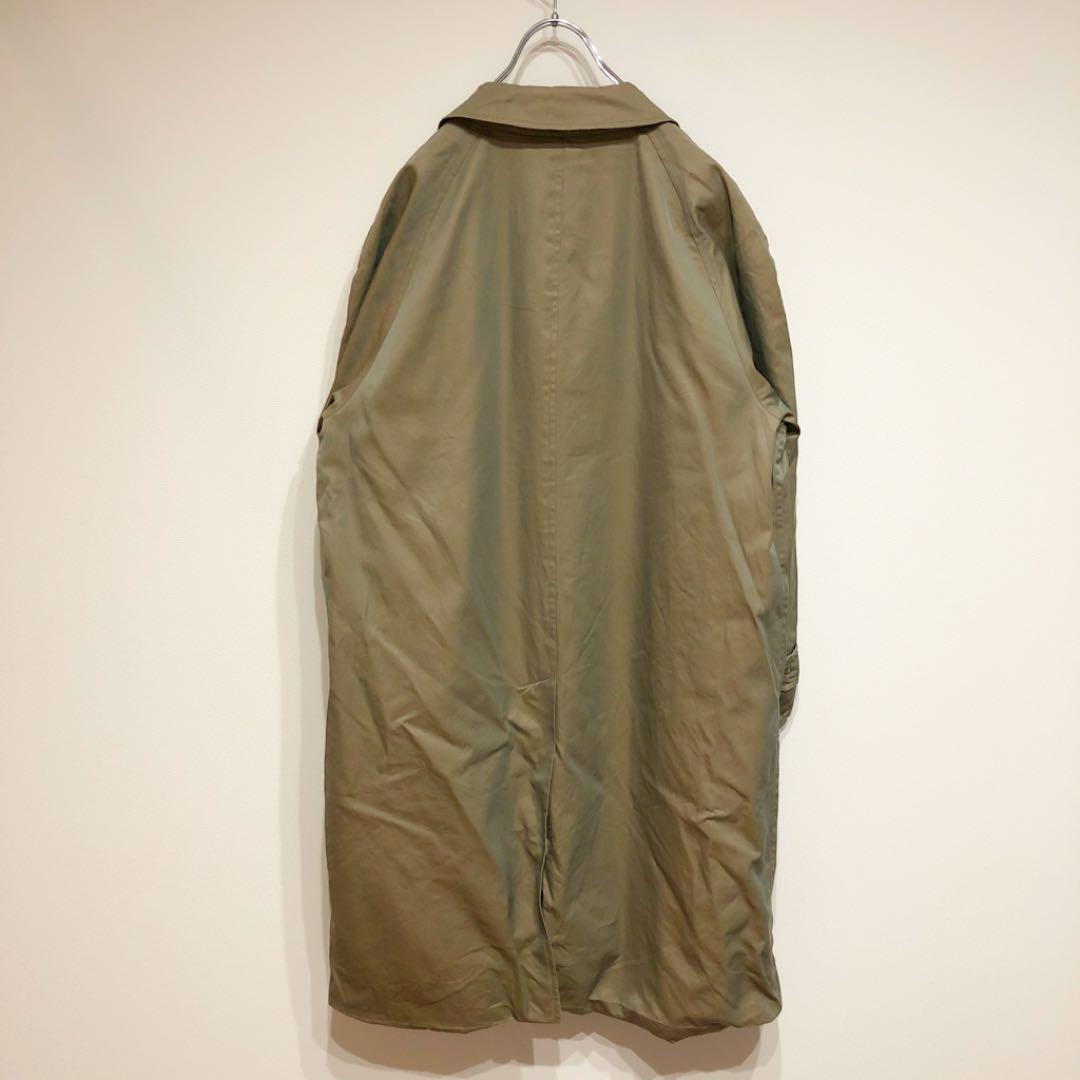 【BURBERRY PRORSUM】80s ステンカラーコート カーキ