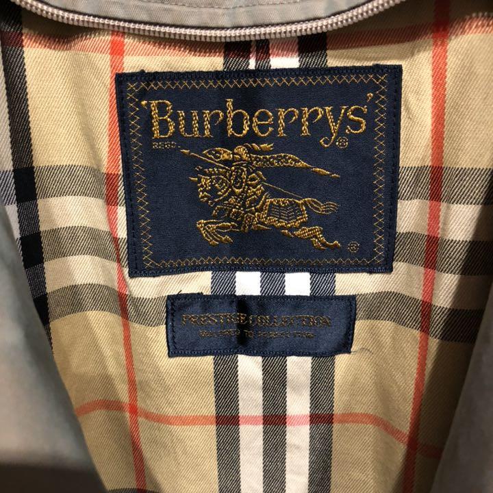 【BURBERRY PRORSUM】80s ステンカラーコート カーキ