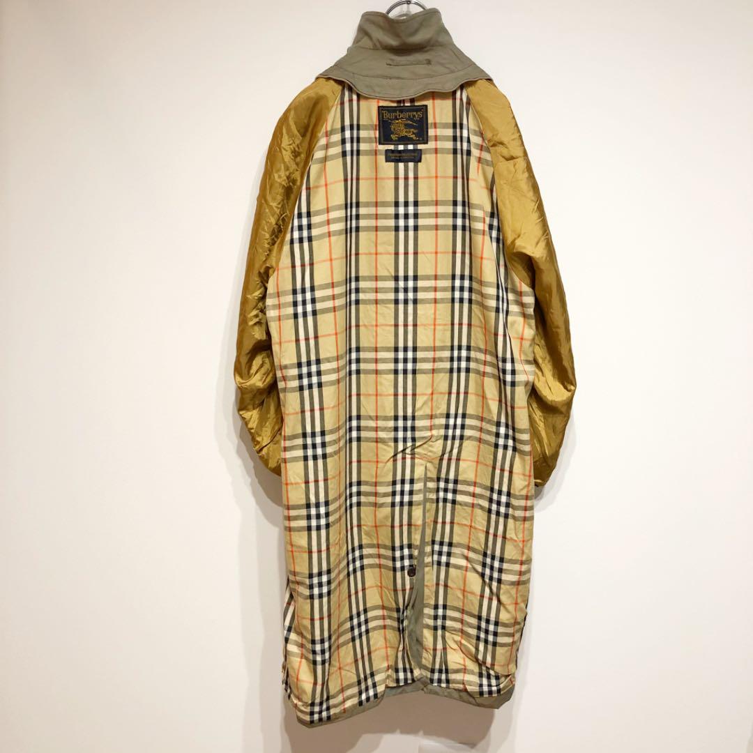 【BURBERRY PRORSUM】80s ステンカラーコート カーキ