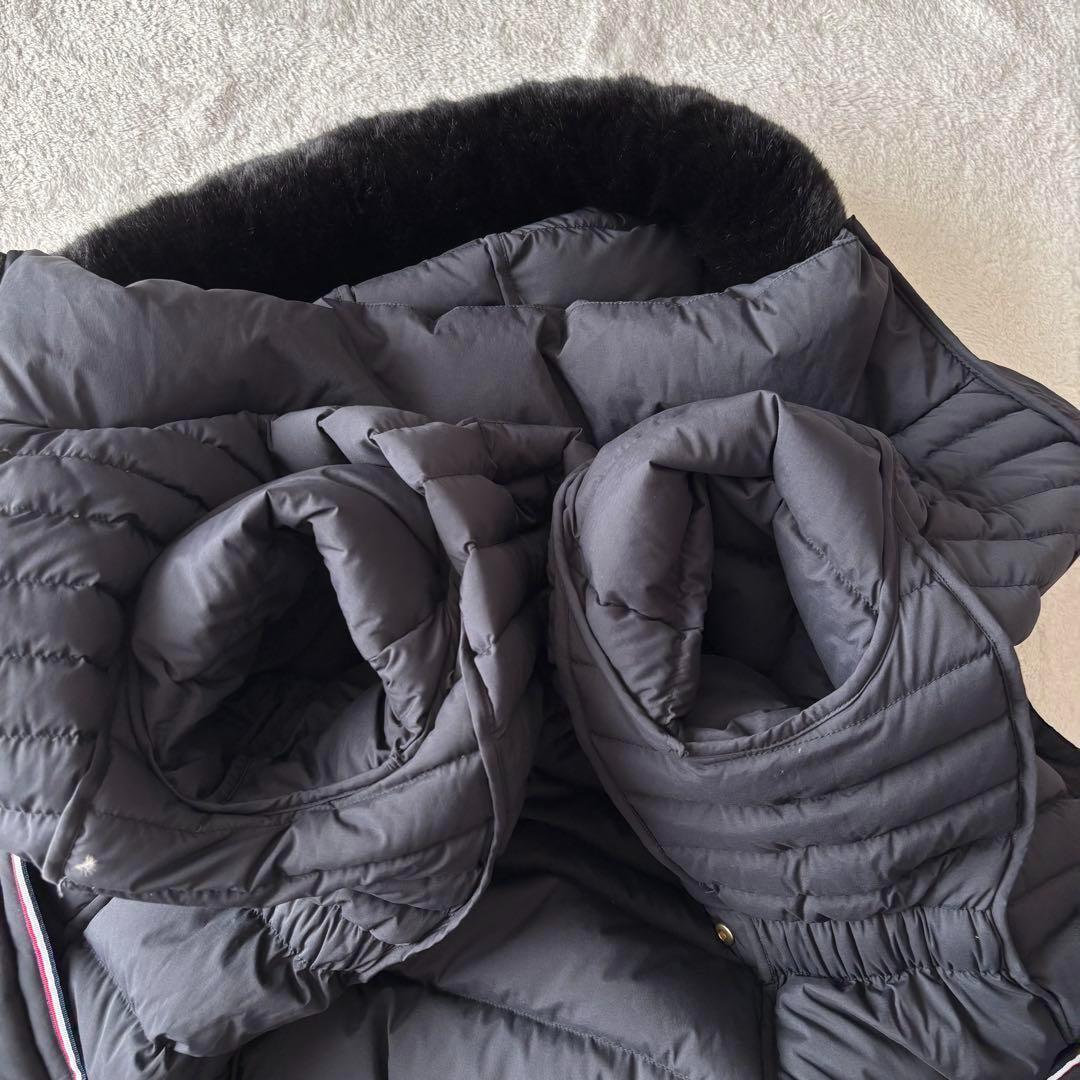 トミーヒルフィガー ダウンコート 2WAY Mサイズ ネイビー ファー 紺色