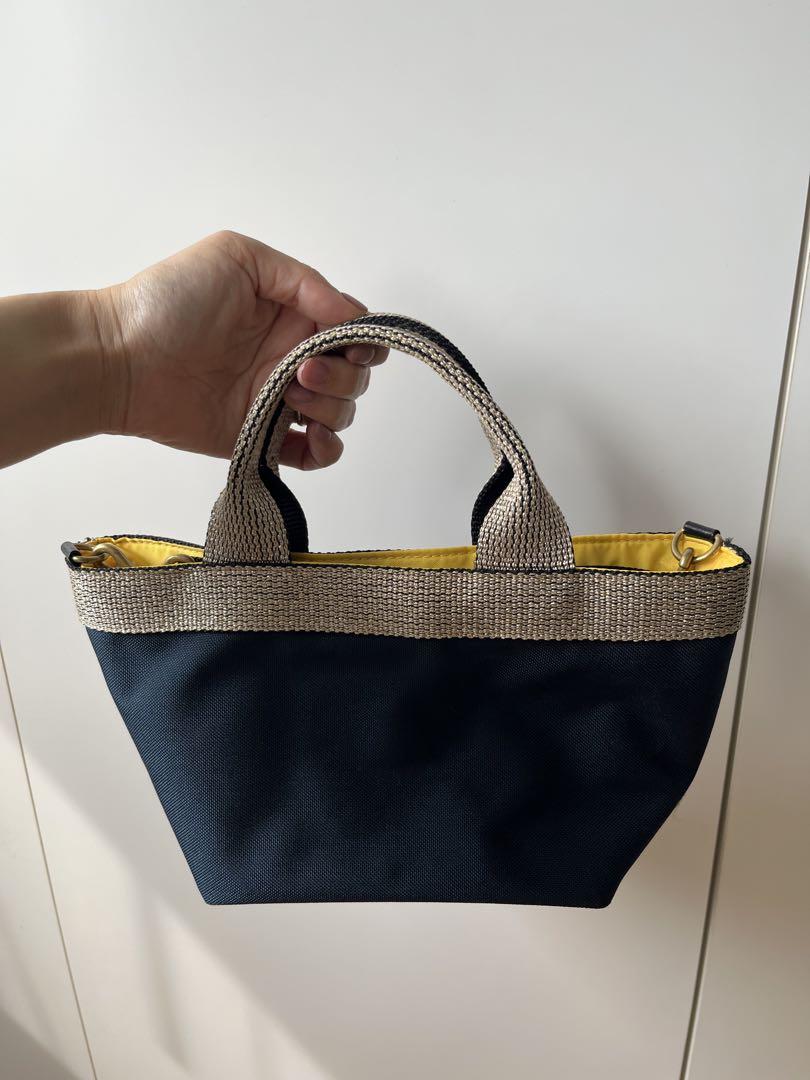 VIOLAd'ORO ネイビー　ミニトート　ショルダーバッグ　ヴィオラドーロ