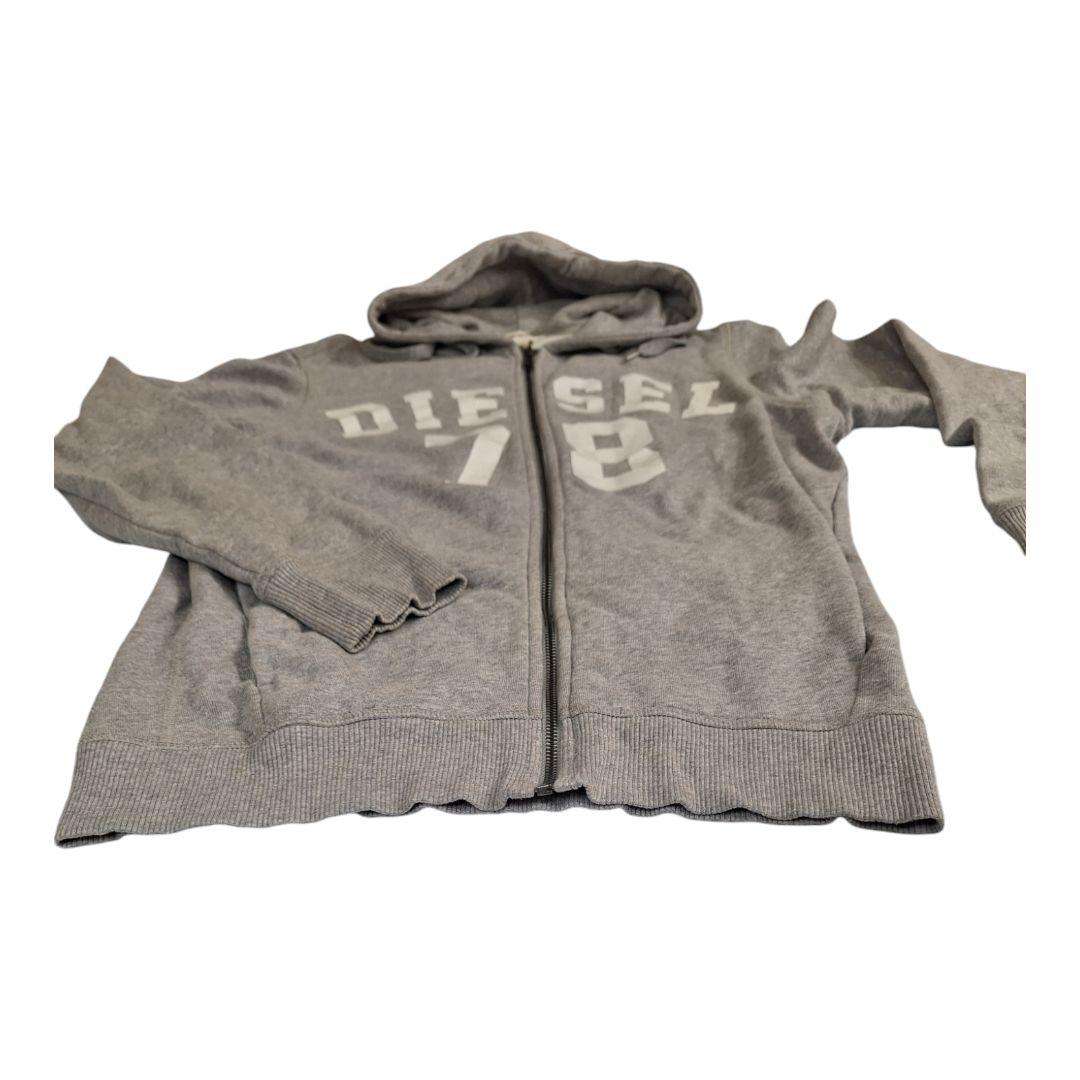 DIESEL ディーゼル 78ロゴプリントフードパーカー メンズ S