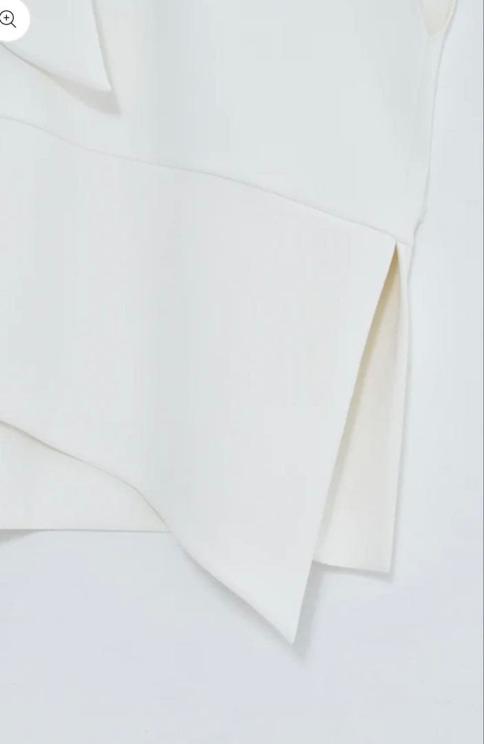 MYNE マイネ　ASYMMETRY TOPS/WHITE