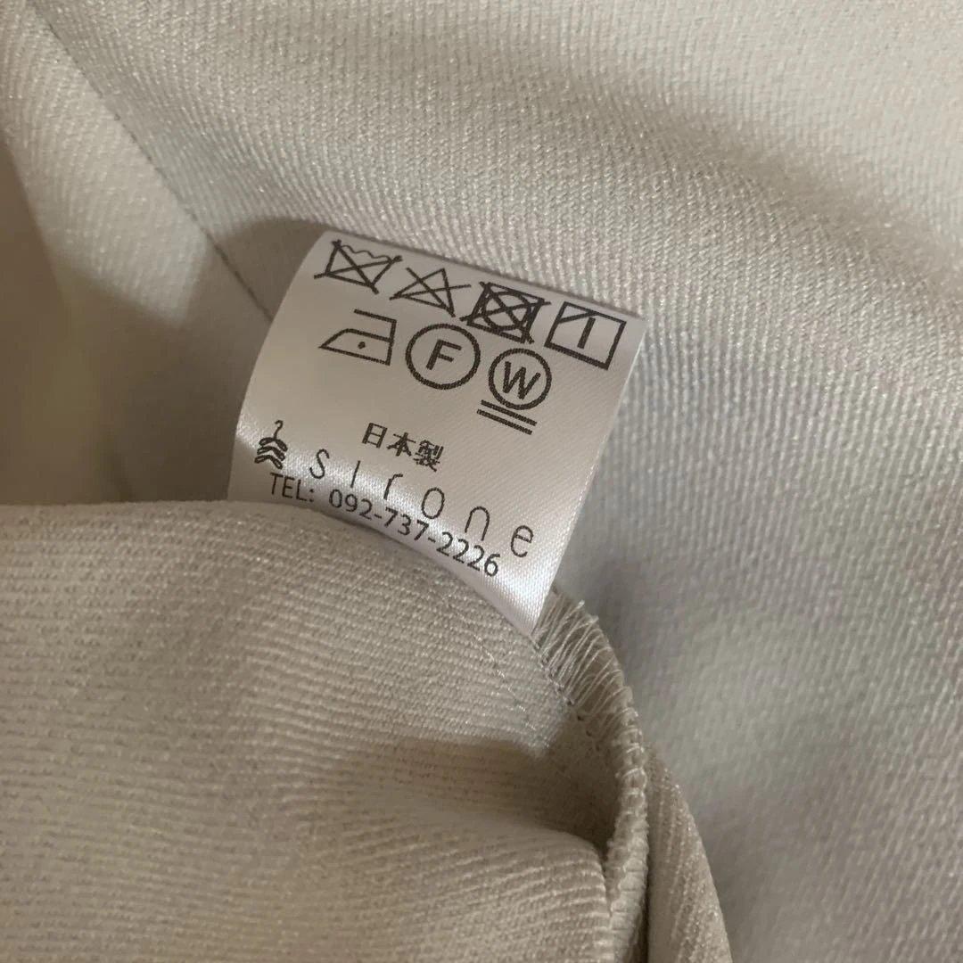 ●sione●シロネライトグレー ノーカラージャケット.パンツ セットアップ