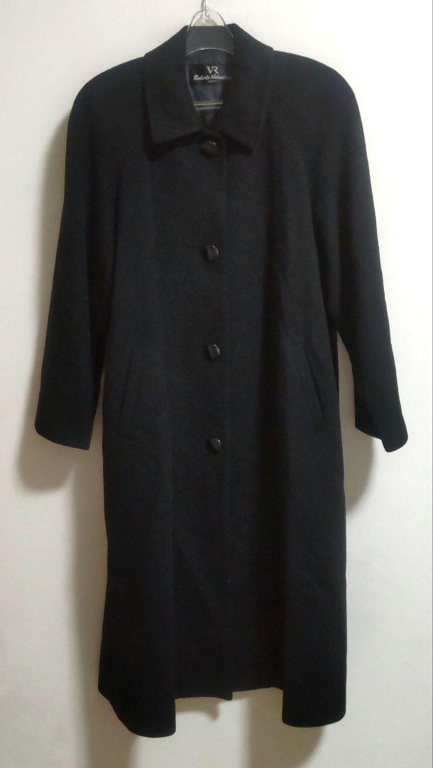 Roberto Valentinoロングコート カシミヤ100％ サイズF 黒