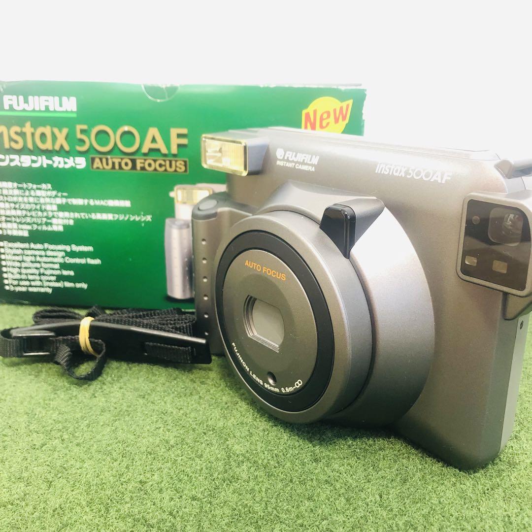富士フイルム - 美品？ジャンク？　富士フィルム　INSTAX 500AF  カメラバッグつき 美品】富士フイルム instax500 AF FUJIFILM - メルカリ