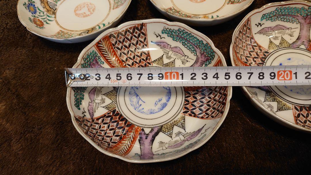 レビュー高評価商品 色絵 なます皿 伊万里 古伊万里 金襴手 工芸品 5客 2種 蔵出し 工芸品