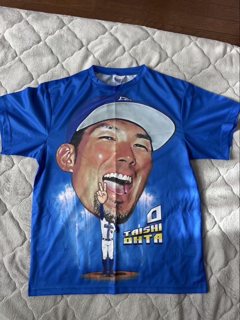 横浜DeNAベイスターズ 大田泰示 直筆サイン ユニフォーム L DeNAベイスターズ 大田泰示 直筆サイン入り 交流戦Tシャツ