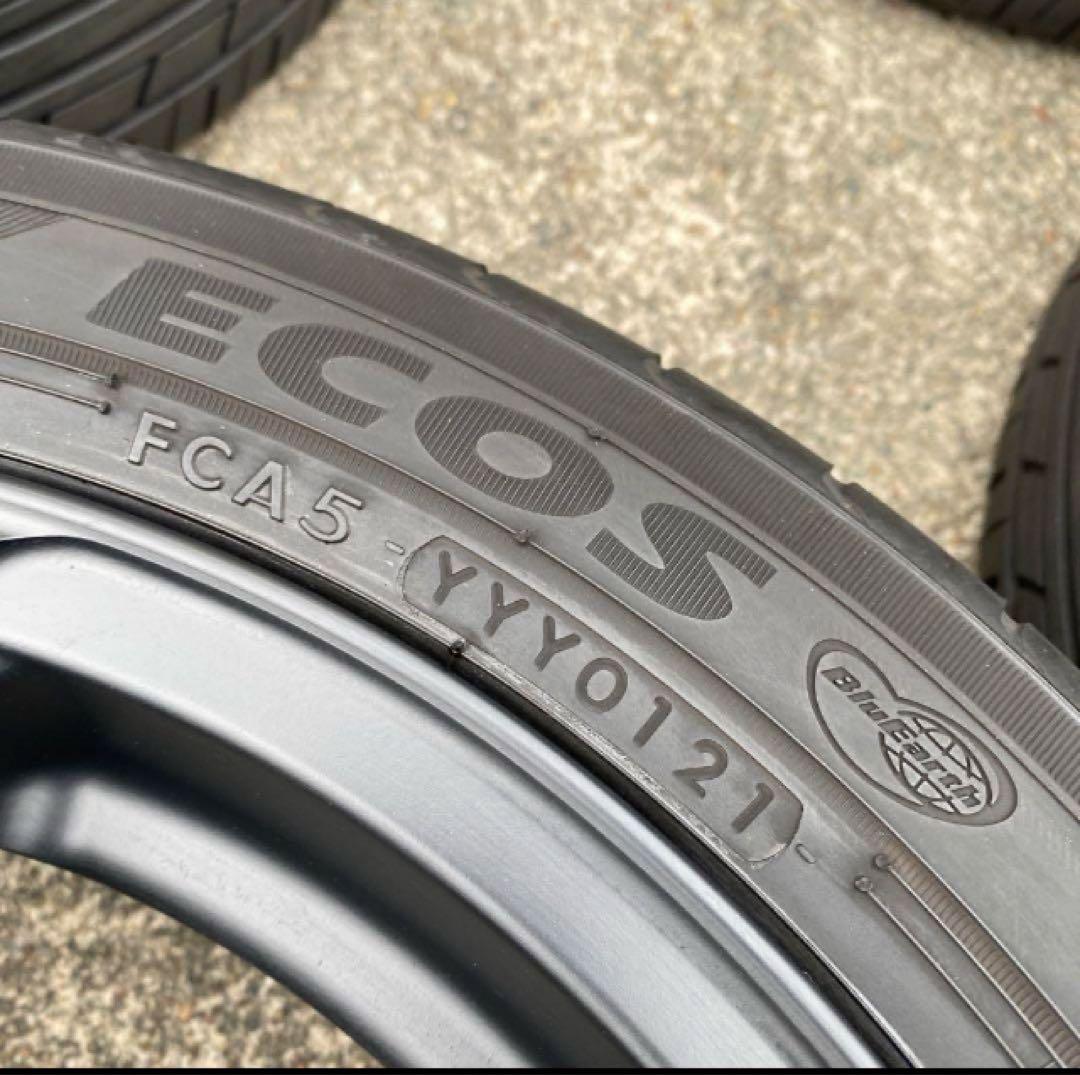 中古ヨコハマ165/55R15+ブラックホイールセット