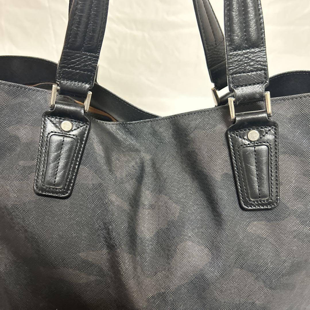 【美品】マスターピース 本革トートバッグ カモフラ ブラック Gloss 大容量