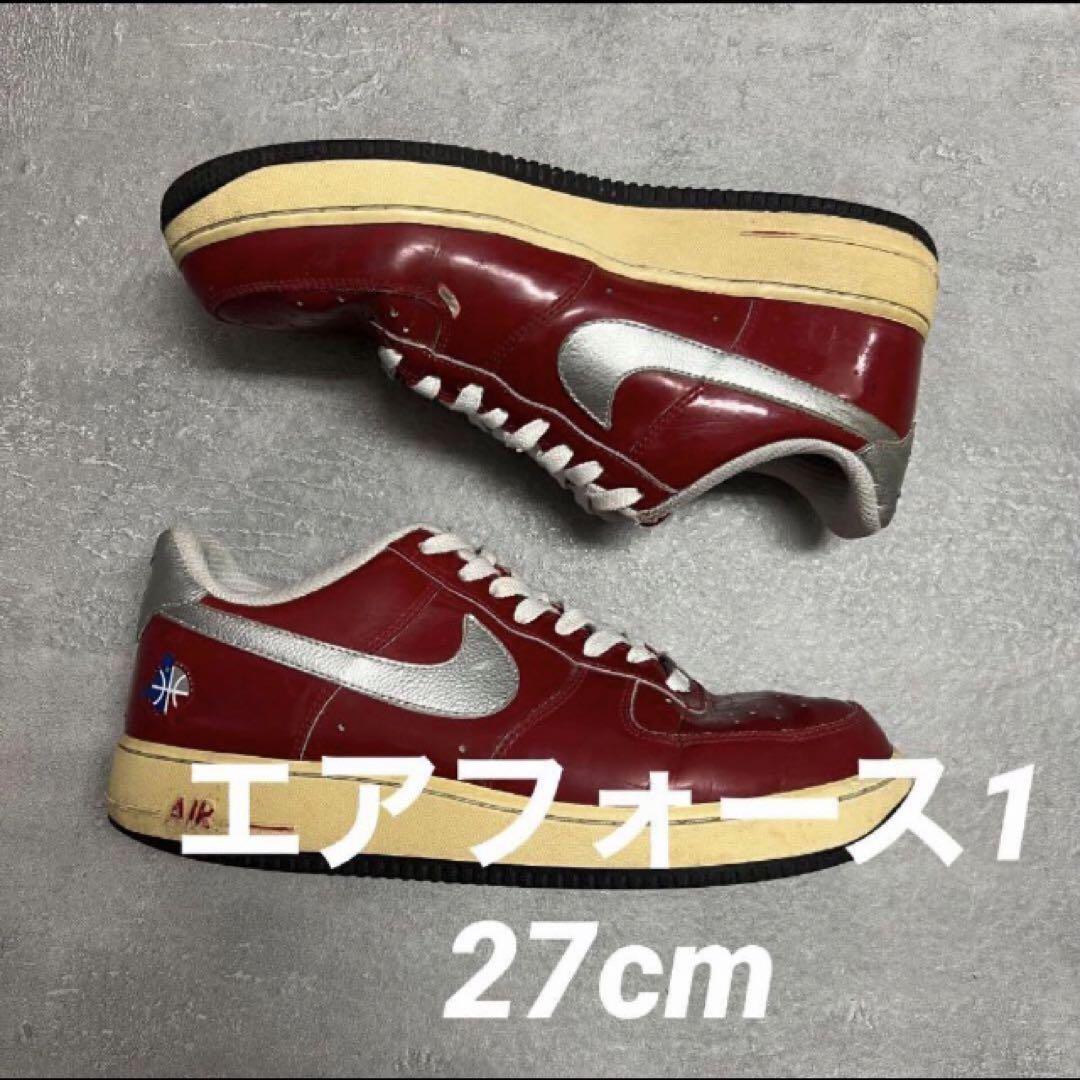 00\'sナイキエアフォース1パテントスニーカー古着y2kヴィンテージサイバー