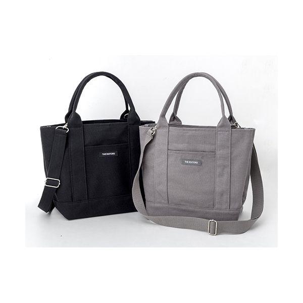 THE EDITORS 気がきく仕切りのトートバッグBOOK GRAY