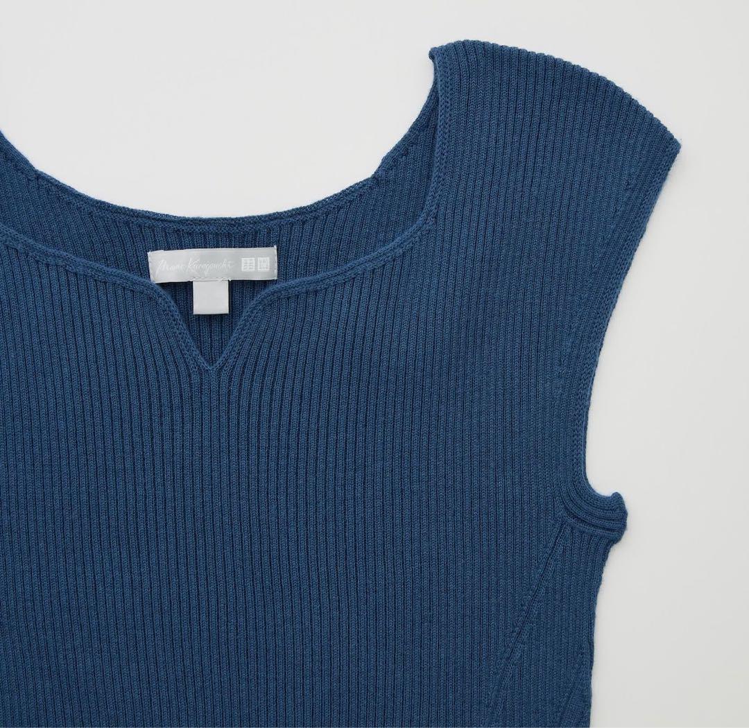 UNIQLO 3マメクロゴウチ ノースリーブワンピース ブルー
