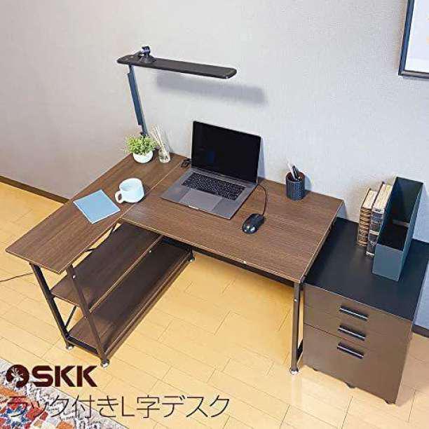 新作登場 m1041 ラック付きL字デスク パソコン机 勉強机 リモート Black 黒 s0fWh-m71076873672 低価セール